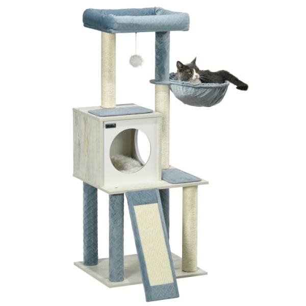 Rootz PawHut Ultimate Cat Tree - Skrapstolpe - Cat Tower - Hängm