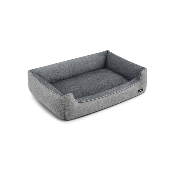 Rootz Pehmo koiransänky - Lemmikkien sänky - Viihtyisä sänky - Pellavajäljitelmä - Liukumaton kangas - PP-pehmuste - 120cm x 90cm x 30cm