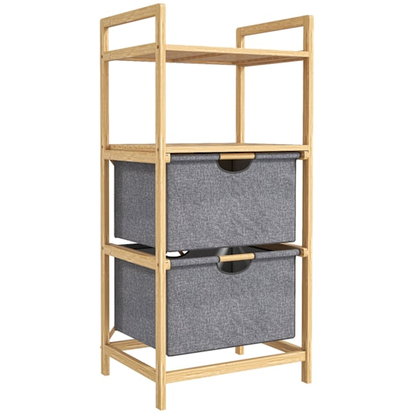 Rootz Bambus vaskeri - Tøjarrangør - Opbevaringsløsning - Rumbesparelse - 44W x 34d x 96H cm