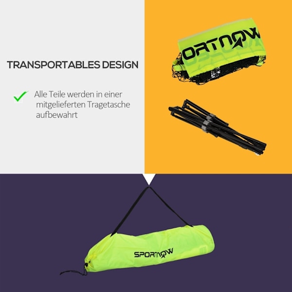 Rootz Portable Badminton Net Sæt - Volleyball Net - Højdejusterbar - Metalramme - Bæretaske - Blå - 420cm x 103cm x 107-155cm