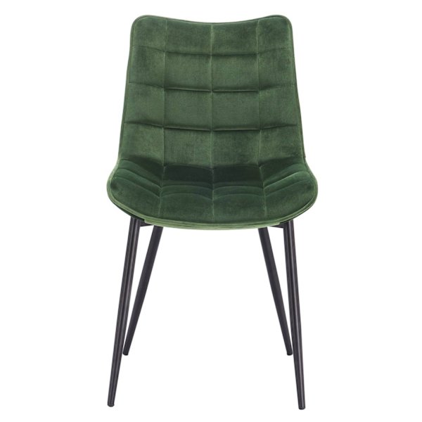 Rootz Set med 2 matstolar - Sammetssits - Metallben - Hållbar och långvarig - Bekväm och ergonomisk - Mångsidig design - 85,5 cm x 46 cm x 40,5 cm