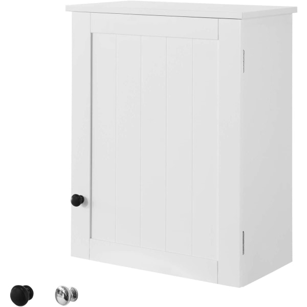Rootz White Vægmonteret - Enkeltdørs badeværelsesskab - B40 x D2