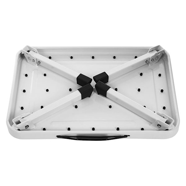 Rootzin 1-vaiheiset taitettavat tikkaat - Taitettava jakkara - Kompakti portaikko - Teräsrakenne - Liukumaton askelpinta - 38 cm x 26 cm x 17 cm