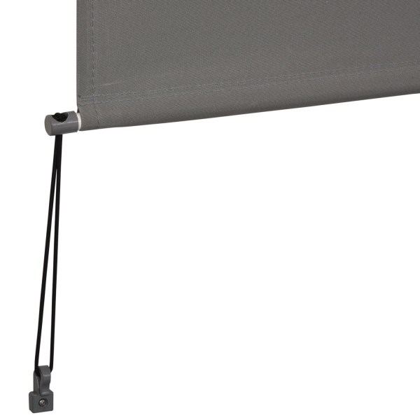 Rootz Vertikal Markis Aluminium med Handvev - Grå - Aluminium, Polyester - cm x 62,99 cm x 98,42 cm