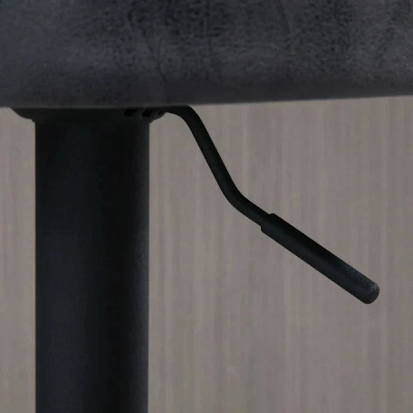 Rootz Barpall - Set med 2 barstolar - Justerbar i höjdled - 360 graders vridbar design - Grå - 57cm x 50cm x 84-104cm