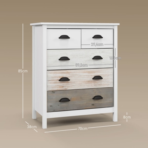 Rootz skänk - Byrå - Förvaringsskåp - Generös förvaring - Kraftig MDF och furu - Tippskydd - 38D x 70W x 85H cm