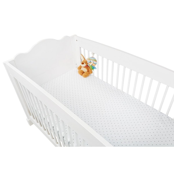 Rootz Twin Pack Fitted Cot Sheets - Jersey Cot Sheets - Baby Bedark - Skinvenligt stof - 140 cm x 70 cm