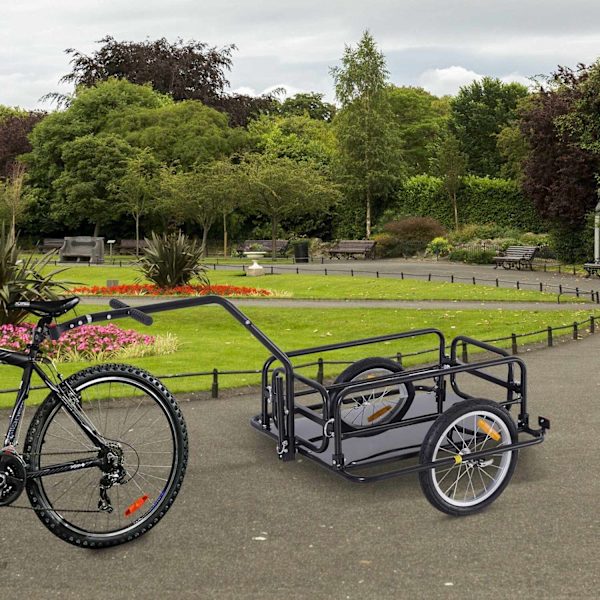 Rootz Cykeltrailer - Sort - Stål, Gummi - 61,02 cm x 28,15 cm x 30,31 cm