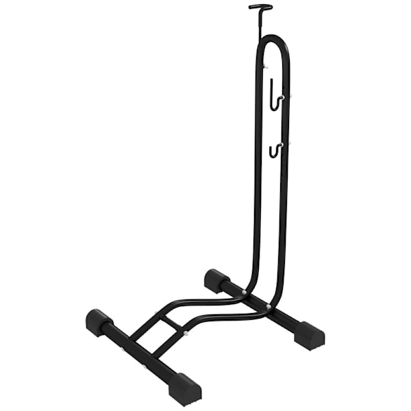 Rootz-pyöräteline - polkupyörän säilytysteline - pyörän pidike - säädettävät koukut - 6" - 28" pyörät - teräsrunko - 45 cm x 44 cm x 118 cm