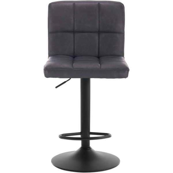 Rootz Barpall - Justerbar bänkstol - Vridbar barstol - Ergonomisk komfort - Hållbar & Långvarig - Säker & Stabil - Imiterat läder - 92cm-114cm x 44cm