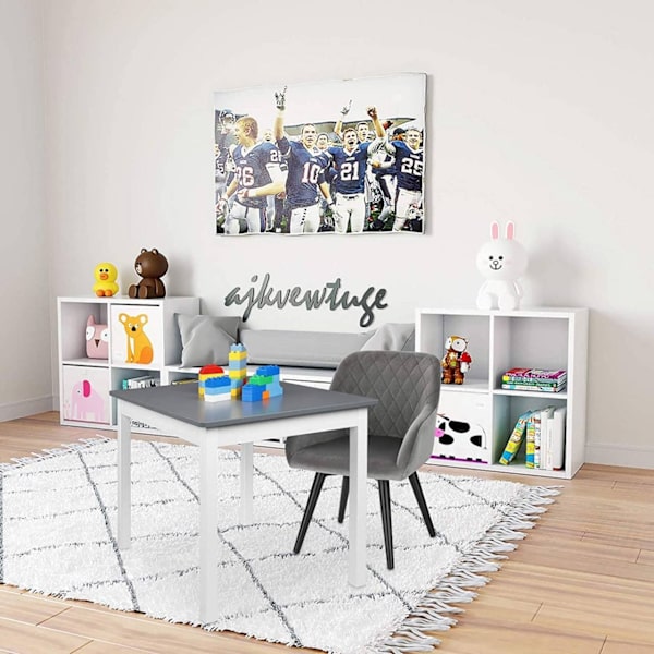 Rootz Set med 2 barnstolar - Barnsittplatser - Småbarnsstolar - Ergonomisk design - Slitstark sammet - Lätt att rengöra - 37,5 cm x 55 cm x 38 cm
