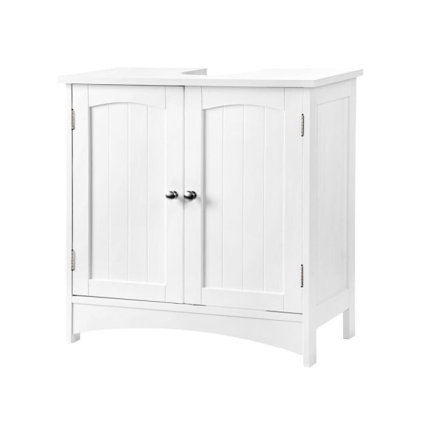 Rootz Håndvaskskab - 2 døre Håndvaskskab - Vaskeskab - Badeværelsesskab - Vaskeskab - MDF-plade - Hvid - 60 x 60 x 30 cm (B x H x D)