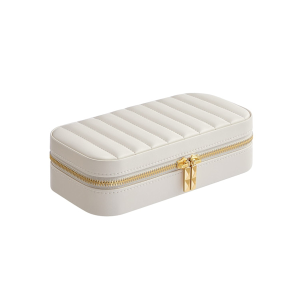 Rootz rejsesmykkeskrin - Organizer-etui - Smykkeopbevaring - PU-læder - 10,5 cm x 20,5 cm x 6 cm - Letvægts