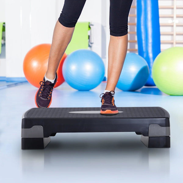 Rootz Step BoardAerobic Fitness - Sort - Plast - 26,77 cm x 11,41 cm x 3,93 cm