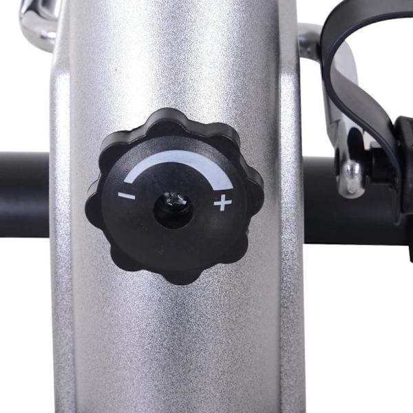 Rootz Mini motionscykel - Bentræner - Pedaltræner - Træningscykel - Cykelenhed - Sølv - 9Wx 40Dx 31Hcm