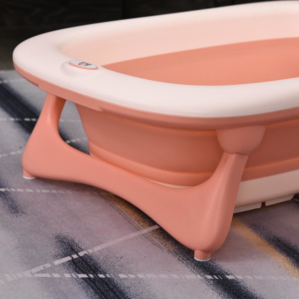 Rootz Ergonomic Baby Bath - Pink - Pe, Tpe - 33,26 cm x 19,88 cm