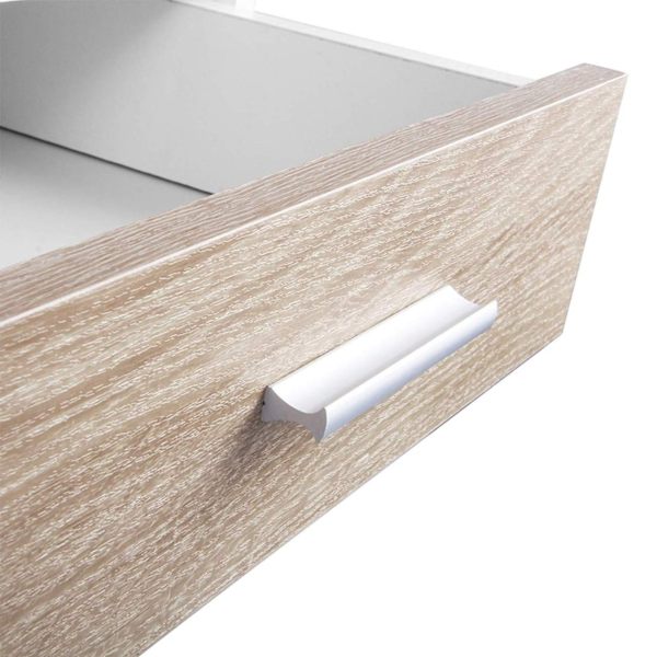 Rootz moderne skrivebord med skuffe - Kontorbord - Arbejdsstation - Rigelig opbevaring - Holdbar og ridsefast - Glat funktionalitet - 50 cm x 75 cm x