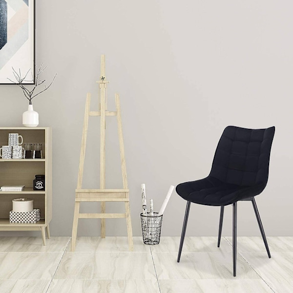 Rootz Set med 8 matstolar - Sammetssits - Metallben - Bekväma & Ergonomiska - Hållbar och långvarig - Golvskydd - 85,5 cm x 46 x 40,5 cm