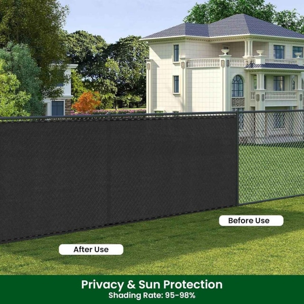 Rootz HDPE Privacy Fence Screen - Utomhusbarriär - Privacy Shiel