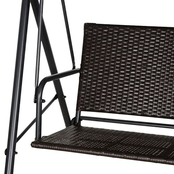 Rootz Gungstol - Hängmattgunga - Trädgårdsgungbänk - 2-sits - Justerbar - Soltak - 140 x 110 x 151 cm
