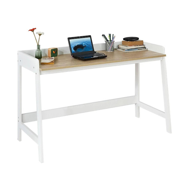 Rootz Home Office Bordbord- Computer Skrivebord Arbejdsstation Skrivebord med stor bordplade