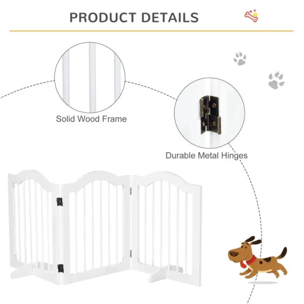Rootz Dog Gate - Hundespærre sikkerhedslåge - hundevagt - 3-delt