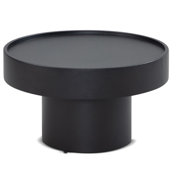 Rootz Modern Design Soffbord - Runt bord - Svampform - Handgjorda - Anti-Slip Nubs - Höjdjusterbara knoppar - Pulverlackerat strykjärn - 60cm x 60cm x