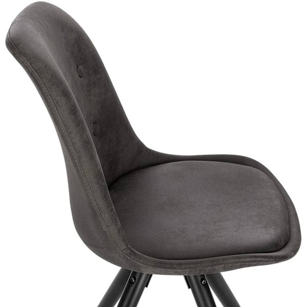 Rootz Matstol - Stoppad stol - Träben - Ergonomisk design - 85cm x 44,5cm x 83cm