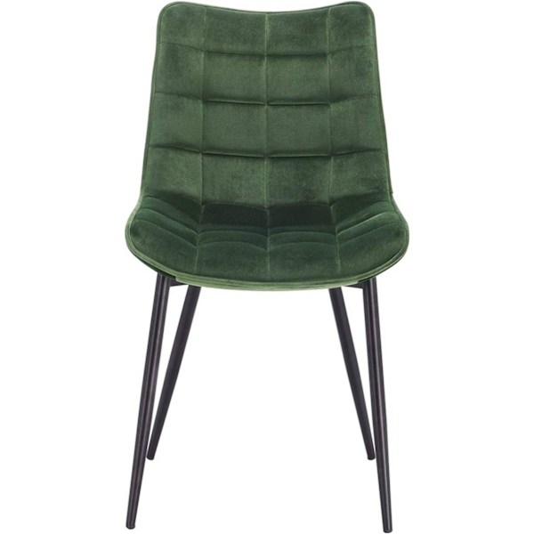 Rootz Set med 6 matstolar - Sammetsklädd - Metallram - Bekväm, hållbar, Ergonomisk - 46 cm x 40,5 cm x 85,5 cm
