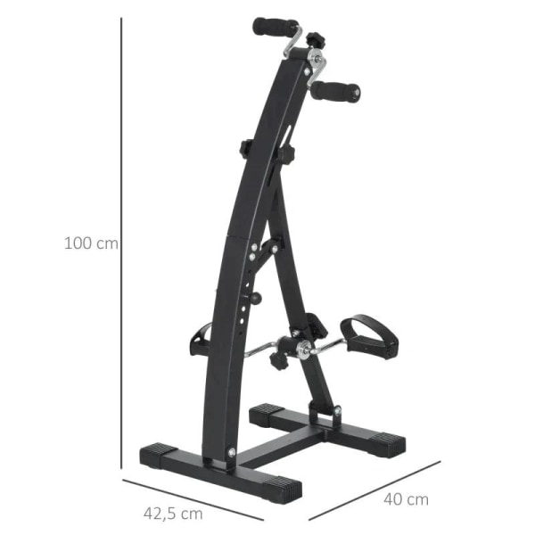 Rootz Movement Trainer - Motionscykel - Træner - Pedal Trainer - Sort - 41 x 50 x 96cm