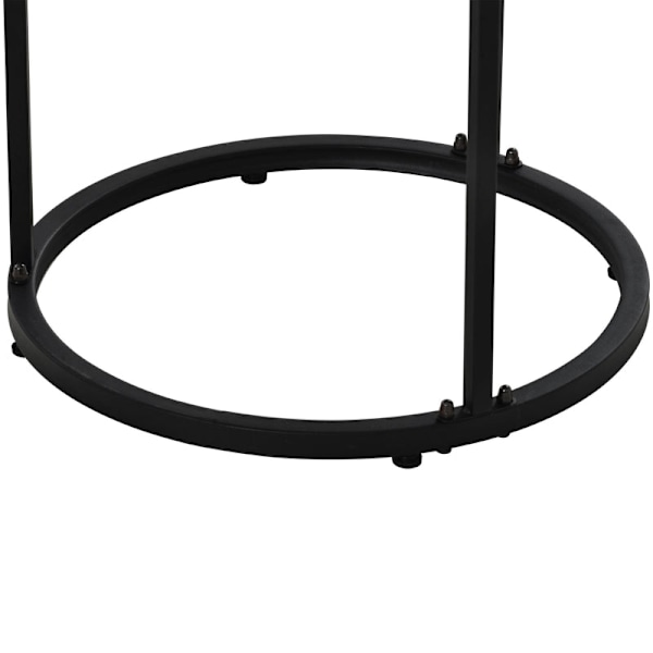 Rootz 2-delt sofaborde - runde borde - stabelbare borde - pladsbesparende design - 70,5 cm x 50 cm & 45,5 cm x 44 cm