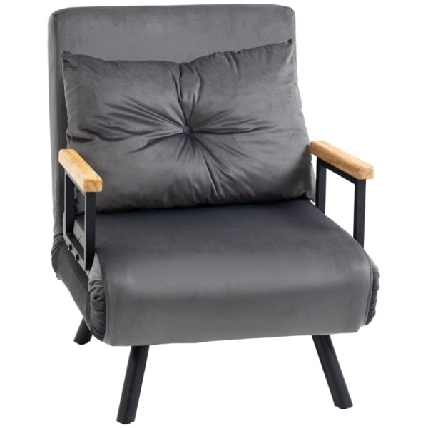 Rootz Relaxation Chair - Scandi Design Fåtölj - Lässtol - 5-nivå justerbart ryggstöd - Extra kudde - Stålram - 63W x 73D x 81H cm