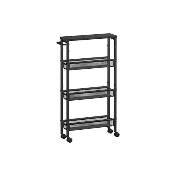 ROOTZ 4 NIVEAU TROTING TROLLEY - ROLLING CART - Opbevaringsarrangør - Wooden Chipboard - 13 x 45,4 x 77 cm