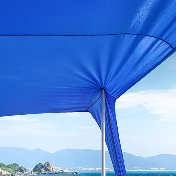 Rootz Sun Shade Sail Canopy - Strandtelt - Camping Canopy - Giver UV-beskyttelse - 400cm x 400cm x 200cm