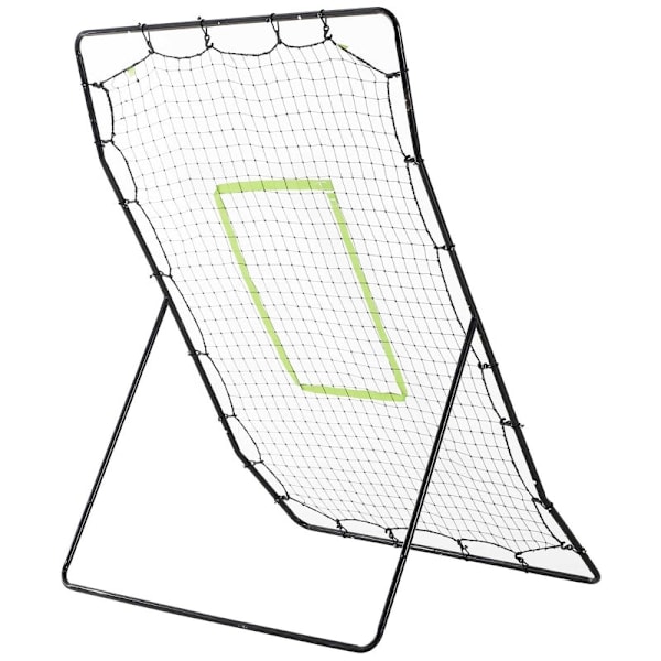 Rootz Baseball Rebounder Net - Soccer Rebound Net - Metallram - Väderbeständig - Green Hit Zone - Lättvikt - 123cm x 90cm x 174cm