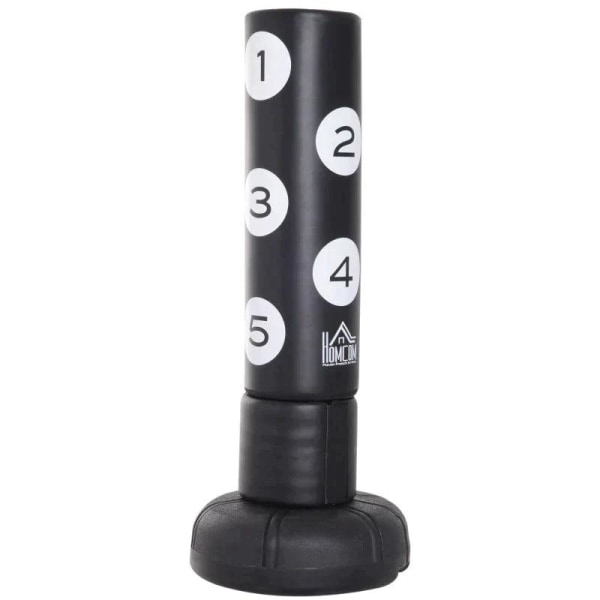 Rootz Stående Boksesæk - Boksesæk - Stander - Vinylpude - Boxing Partner - Sort - B70 x D70 x H176 cm