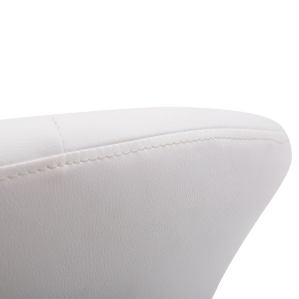 Rootz pyörivä tuoli - valkoinen - teräs, sieni, PU - 26,77 cm x 23,22 cm x 31,49 cm