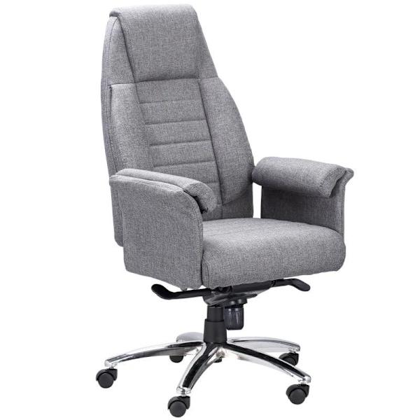 Rootz kontorsstol - Ergonomisk snurrstol - Justerbar i höjdled - Ljusgrå - 68 x 72 x 120-126 cm