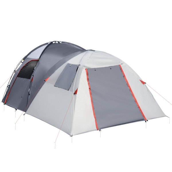 Rootz Campingtält för 4-5 personer - Familjetält - Utomhusskydd - Två interiörer - Vattenavvisande - Förbättrad ventilation - 490cm x 250cm x 185cm