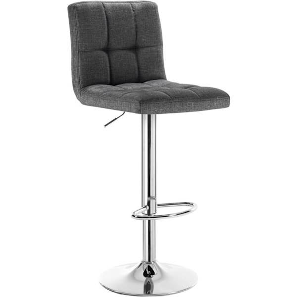 Rootz baarijakkara - Kääntötuoli - Säädettävä korkeus - Mukava pellavainen istuin - Kestävä ja ergonominen - Liukumaton pohja - 92-114cm x 44cm x 38cm