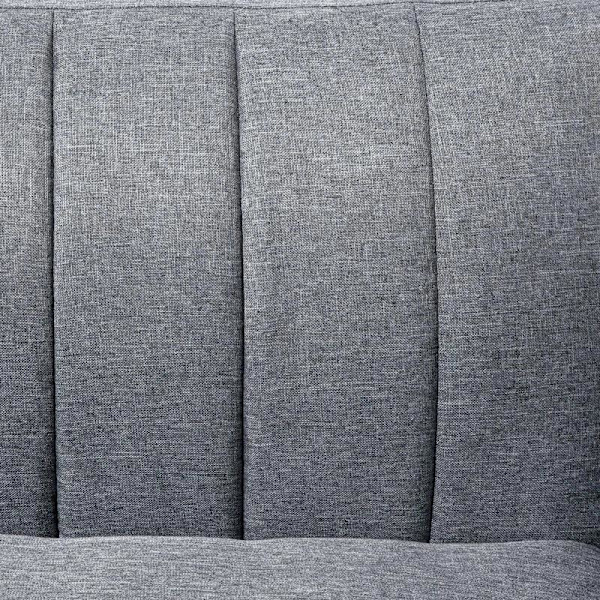 Rootz Sovesofa - 2-personers stofsovesofa - Sofa med sovefunktion - Polyester - Gummi - Trægrå - 173 x 75 x 73 cm