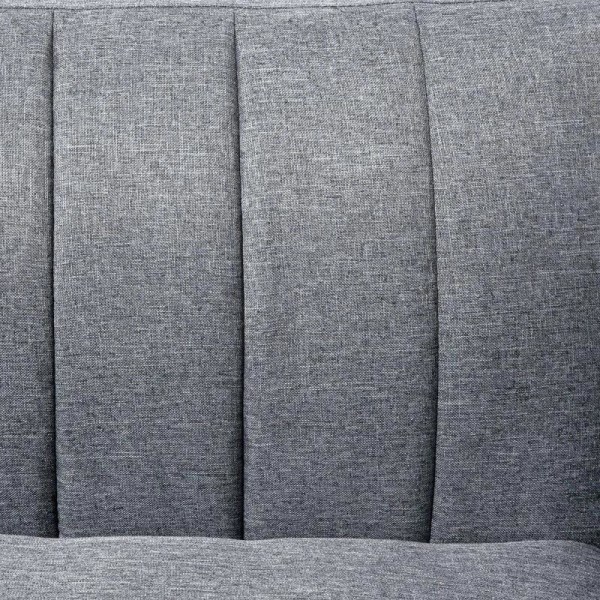 Rootz-vuodesohva - 2-istuttava kangasvuodesohva - Sohva nukkumistoiminnolla - Polyesteri - Kumi - Puunharmaa - 173 x 75 x 73 cm