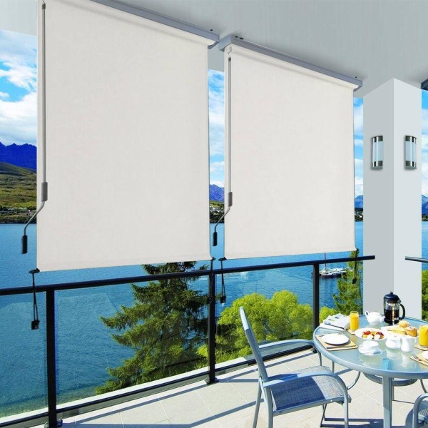 Rootz sidomarkis - Utdragbar vertikal markis - Roll-Up sidomarkiser - Garden Shade Solutions - Privacy Markiser - Vattentäta sidomarkiser - Slitstark