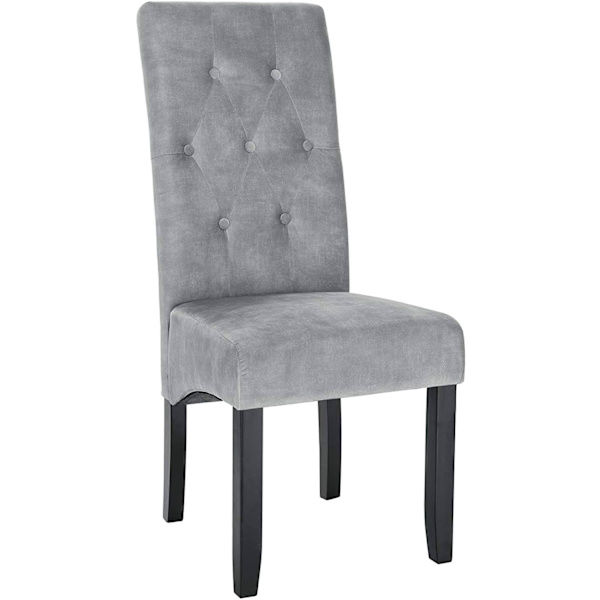 Rootz Velvet Matstolar - Elegant sittplats - Bekväma stolar - Högdensitetsskum - Slitstarkt massivt trä - Halkskydd - 107cm x 47cm x 42cm
