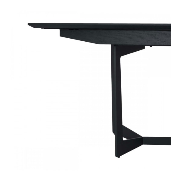 Rootz Matbord - Expanderbart bord - Modernt matbord - Svartlackerad ekfaner - Slitstarkt & Sofistikerat - 200/250cm x 100cm x 76cm