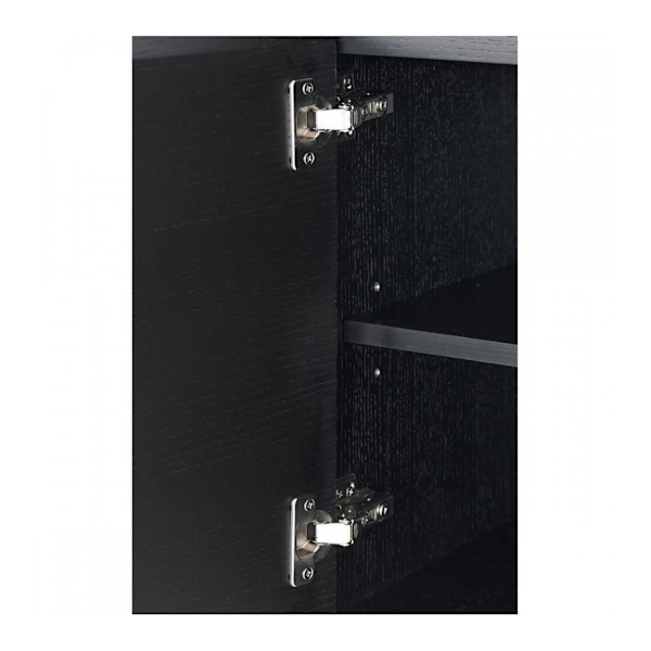 Rootz skänk - Förvaringsskåp - Buffébord - Gott om förvaring - Hållbar konstruktion - Snygg design - 205 cm x 45 cm x 82 cm - Svart ekfaner