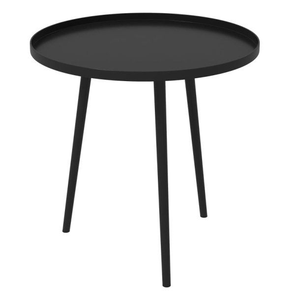 Rootz sidobord utomhus - Soffbord - Avslutsbord - Mångsidig användning - Modern design - Skyddskant - Ф40 x 50H cm - Stål