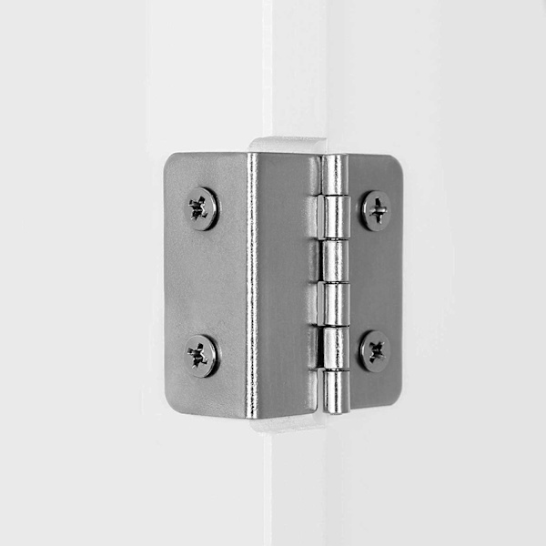 Rootz badrumsskåp - Förvaringsskåp - Hygienarrangör - Vit MDF - 60 cm x 20 cm x 70 cm - Öppet fack - Justerbar hylla - Förkromade knoppar