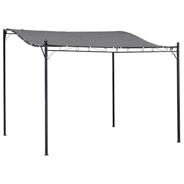Rootz Gazebo - Pergola Gazebo - Gazebo Canopy-tält - Metall - Polyester - Grå - 297x297cm