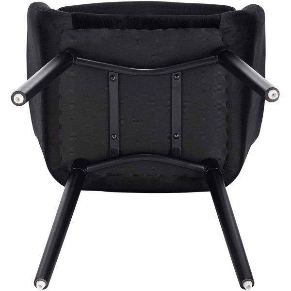 Rootz Ergonomic Velvet Dining Chair - Bekväma sittplatser - Snygg stol - Högdensitetsskum - Svankstöd - Hållbar konstruktion - 81cm x 40cm x 42cm